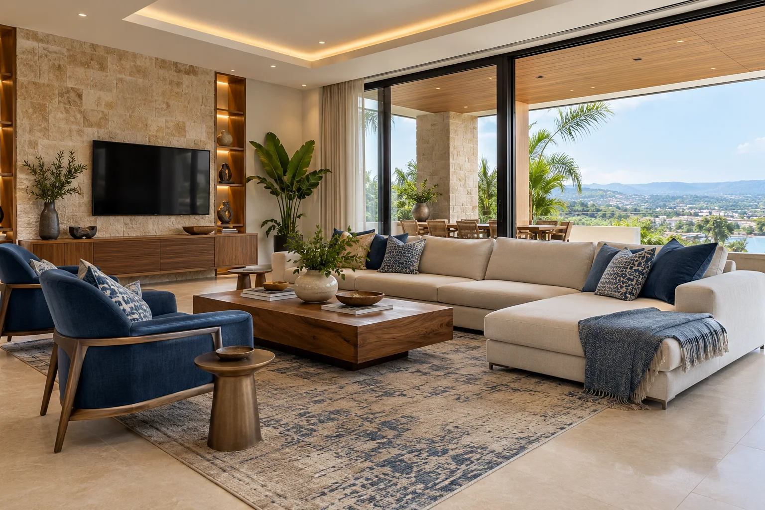 Natural textures and purposeful layouts create room for everyday comfort.