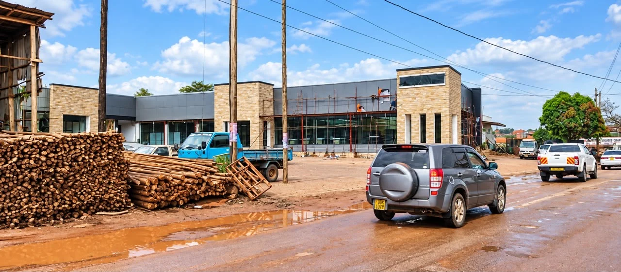 Commercial construction frontage from the client project collection