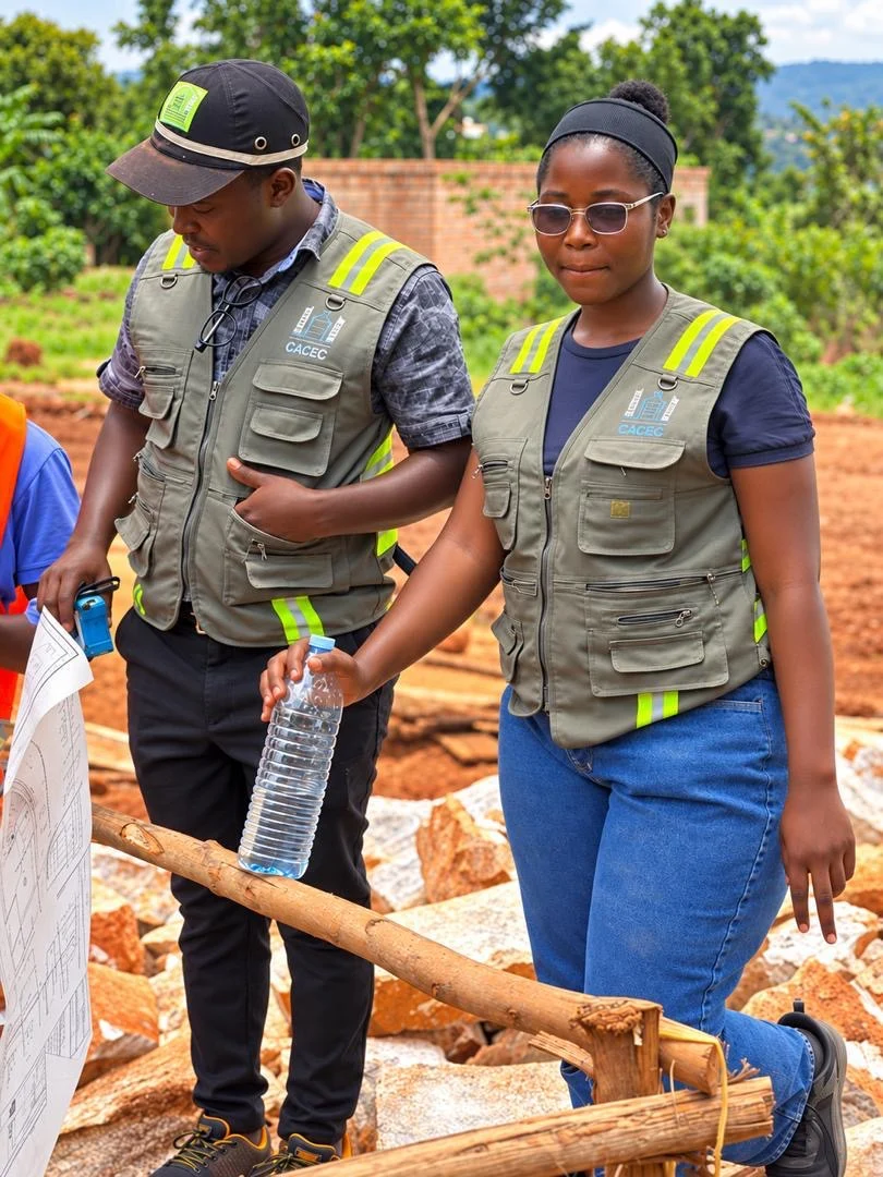 CA Concepts team members pictured at a construction site.